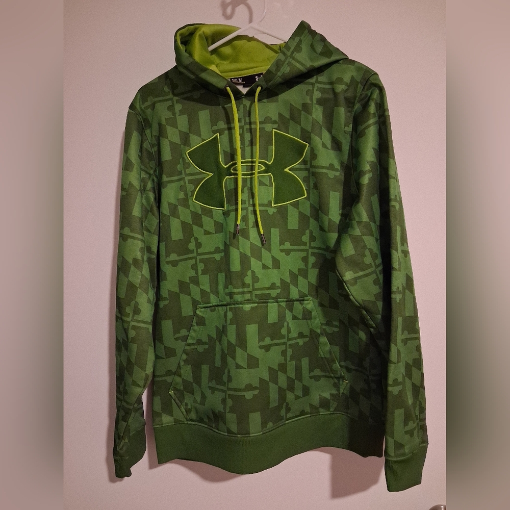 Under Armour Men's Green Camouflage Hoodie